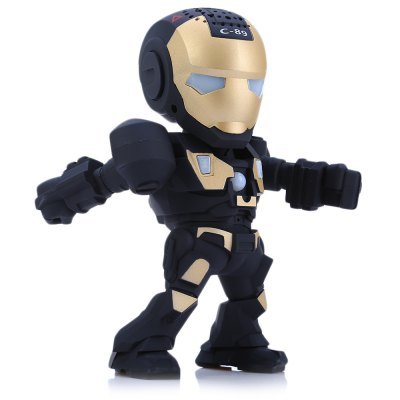 C-89 Iron Man Portable Bluetooth Music Speaker with Mic Hands-free Talking